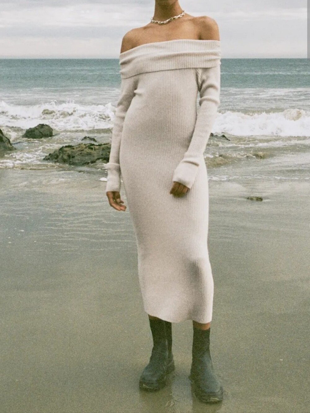Reformation Lillia Cashmere Sweater Dress Size Large